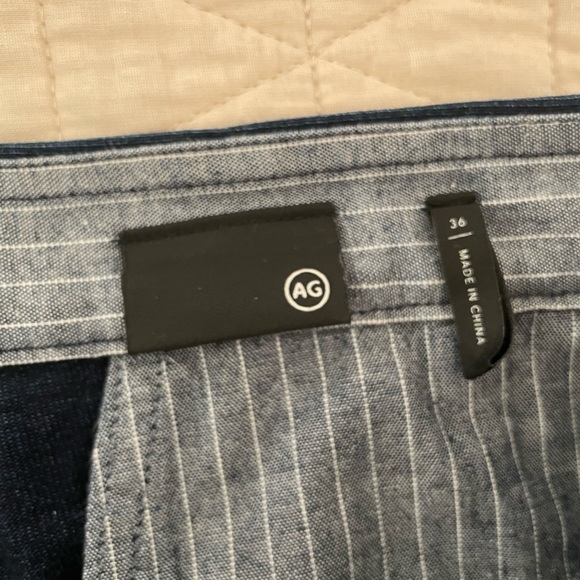 AG ADRIANO GOLDSCHMIED Hybrid Flat Front Twill Trouser in Indigo Size 36 - Picture 5 of 9